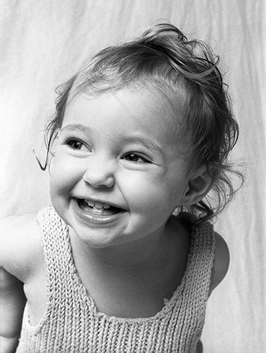 Smiling daughter, Original 18x20" framed print